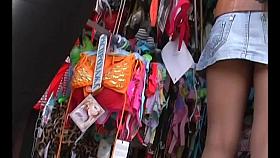 Upskirt Tan Pantyhose