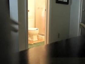 Voyeur husband films wife in bathroom