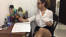 Step Sister Needs Help With Her Homework - I Cum On Her Face