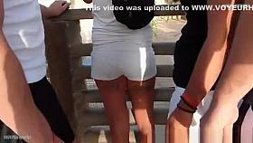 Sexy butts in tight shorts