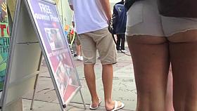 Short Shorts- Exposed ass cheeks 3