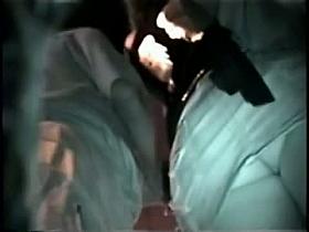 Tight booty is spotted right in the middle of the public bus