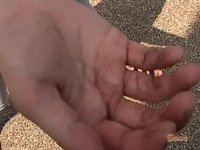 Just in time to skirt shark her before drinking the water