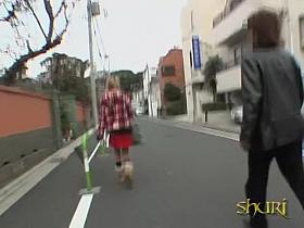 Blonde Japanese chick featured in a kinky sharking video