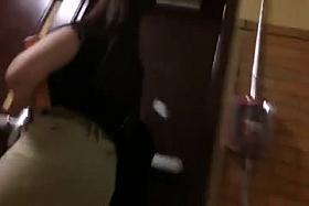 Candid Ass in Tight Skirt - Big and Hot! (+slow motion)