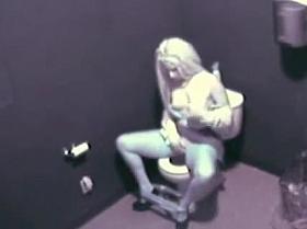 girl Caught masturbating In The Toilet