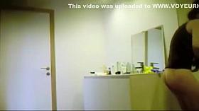 Voyeur cums on an unaware woman