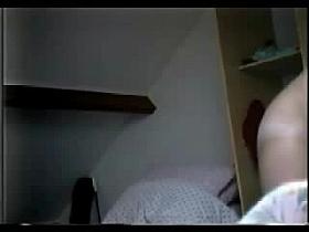 Busty white milf wife filmed on homemade hidden cam video