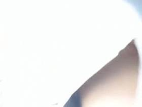 She is wearing a mini skirt that has some filthy words