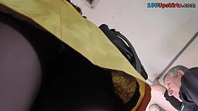 Solely hawt hose on upskirt hidden web camera