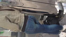 cum on girl at bus stop bus