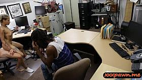 Dude pawned his girlfriend and watch her getting fucked hard