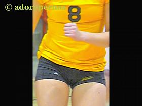 Spy cam shooting candid asses of cute volleyball players