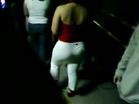 PAWG outside the club