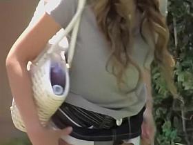 Elegant stunning gal loses her sexy underwear during fast sharking attack