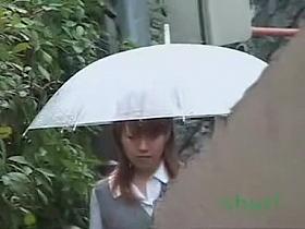 Japanese schoolgirls enjoy surprise sharking in public