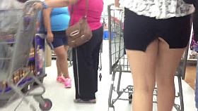 Slut Is Begging To Be Upskirted