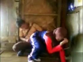 Young Arab lovers in voyeur hardcore movie