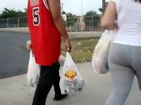 Nice thick ass in see through tights