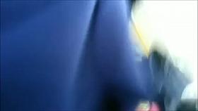 Upskirt from behind her