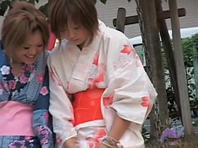 Hot double sharking action with two beautiful babes being easily fooled