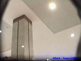 Voyeur cam in a sunglasses store makes interesting upskirt shots