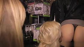 Busty bombshells disgraced in public