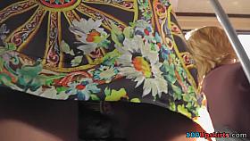 Astounding mother i'd like to fuck upskirt on a bus