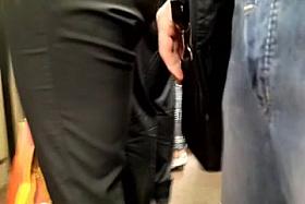 touch ass in the subway