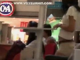 Thriving cameltoe on a teen girl