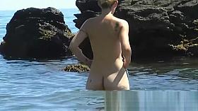 Saw this fit and firm Lady at the nudist beach