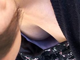 Asian girl's nipples get caught on a hidden spy cam