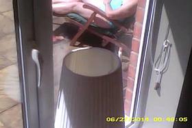 BBW wife sunbathing in tankini