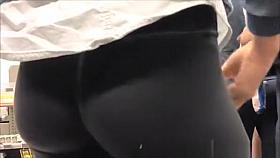 Nice ass in tight black pants