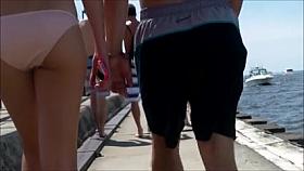 Candid Beach Bikini A-Hole Gazoo West Michigan Arse Hat