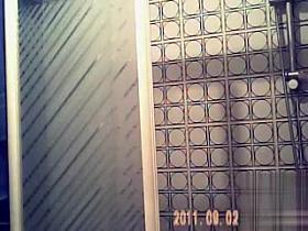 Mature mommy cleans up after work in the bathroom