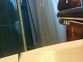 Busty and shaved teen showering