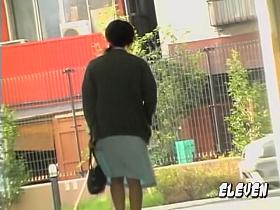 Skinny oriental nurse getting nicely intercepted by some sharking dude