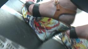 Sexy Mature Feet In Wedges High Heels