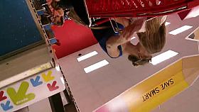 Back to school shopping Gorgeous MILF upskirt