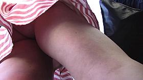 Bubble ass frontal upskirt