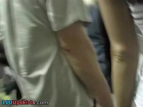 Hottie in ultra mini petticoat