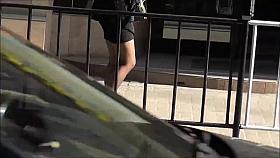 Lviv 08 Spiked heels gold and black