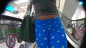 Brazilian blue legging pants