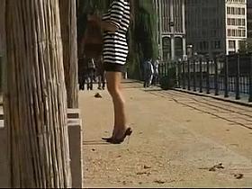 nylons and heels in public