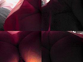 Flabby-ass babe wears thong in candid upskirts mov