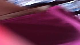 US BRUNETTE PINK DRESS & THONG SWEET ASS