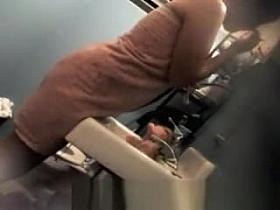 Chubby teen caught by hidden camera