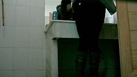 Asian classmate spied as she squeezes her hairy pussy