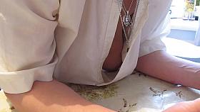 Downblouse on a table